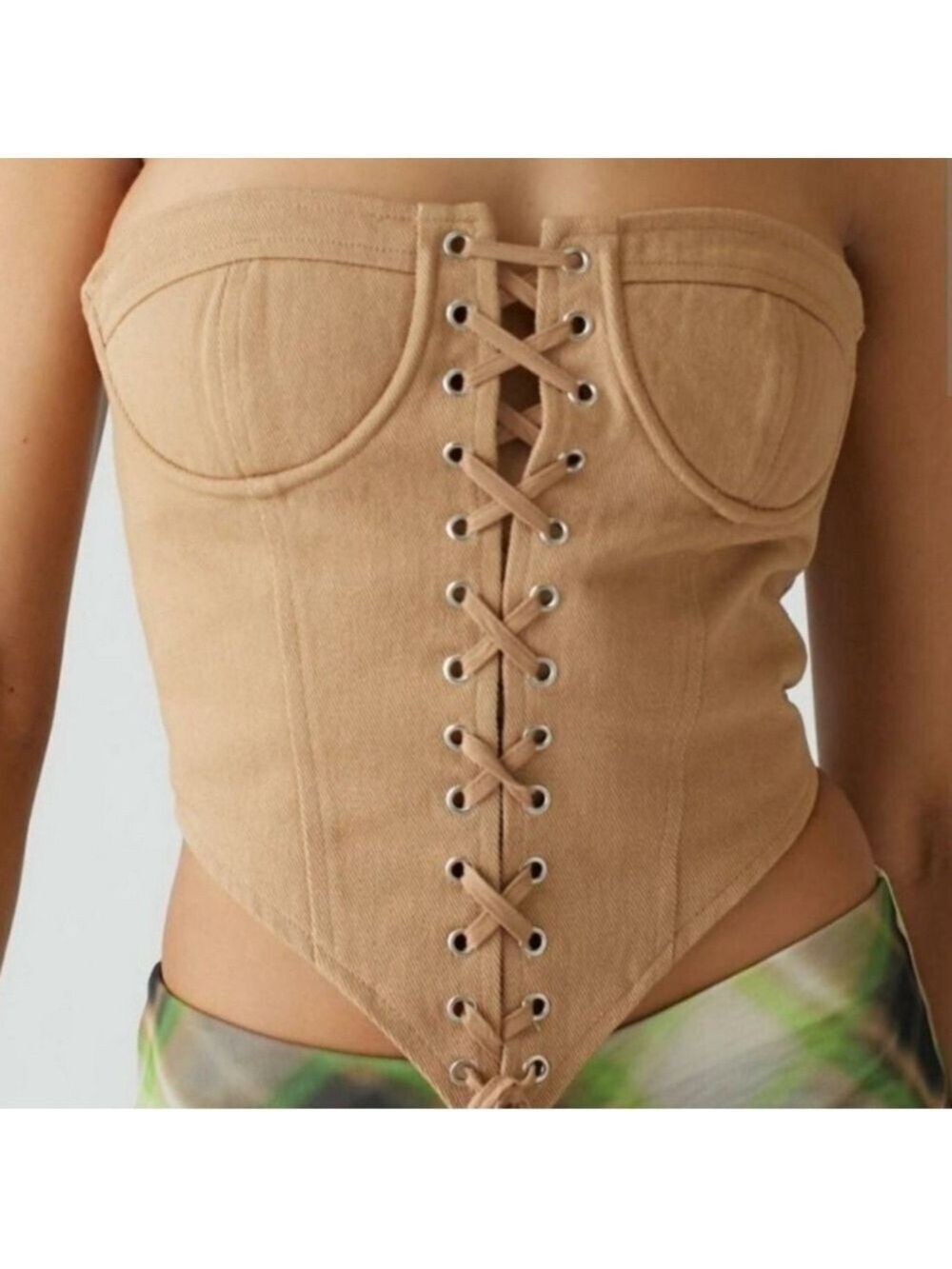Lioness lace up corset crop top princess polly